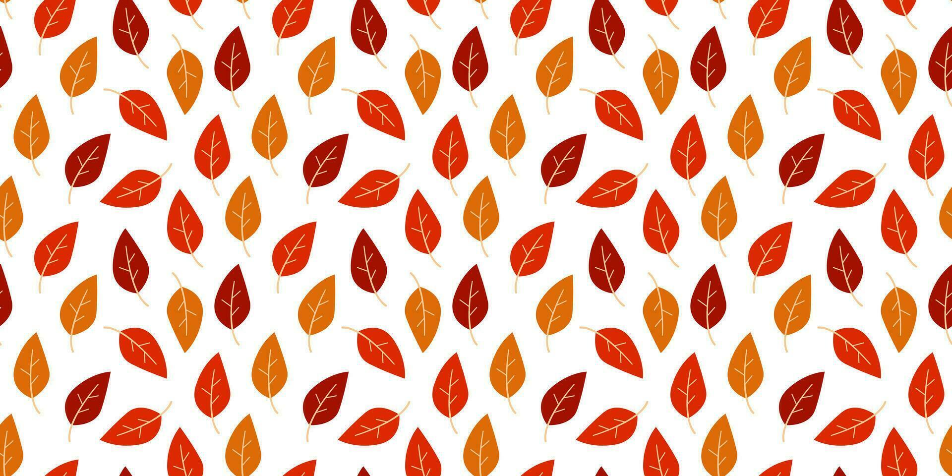 Vector seamless pattern of autumn leaves. Autumn Background