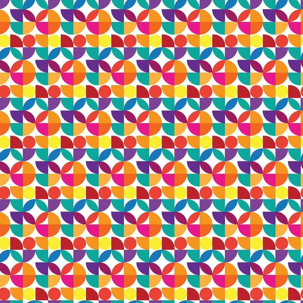 Bauhaus style Pattern Design vector