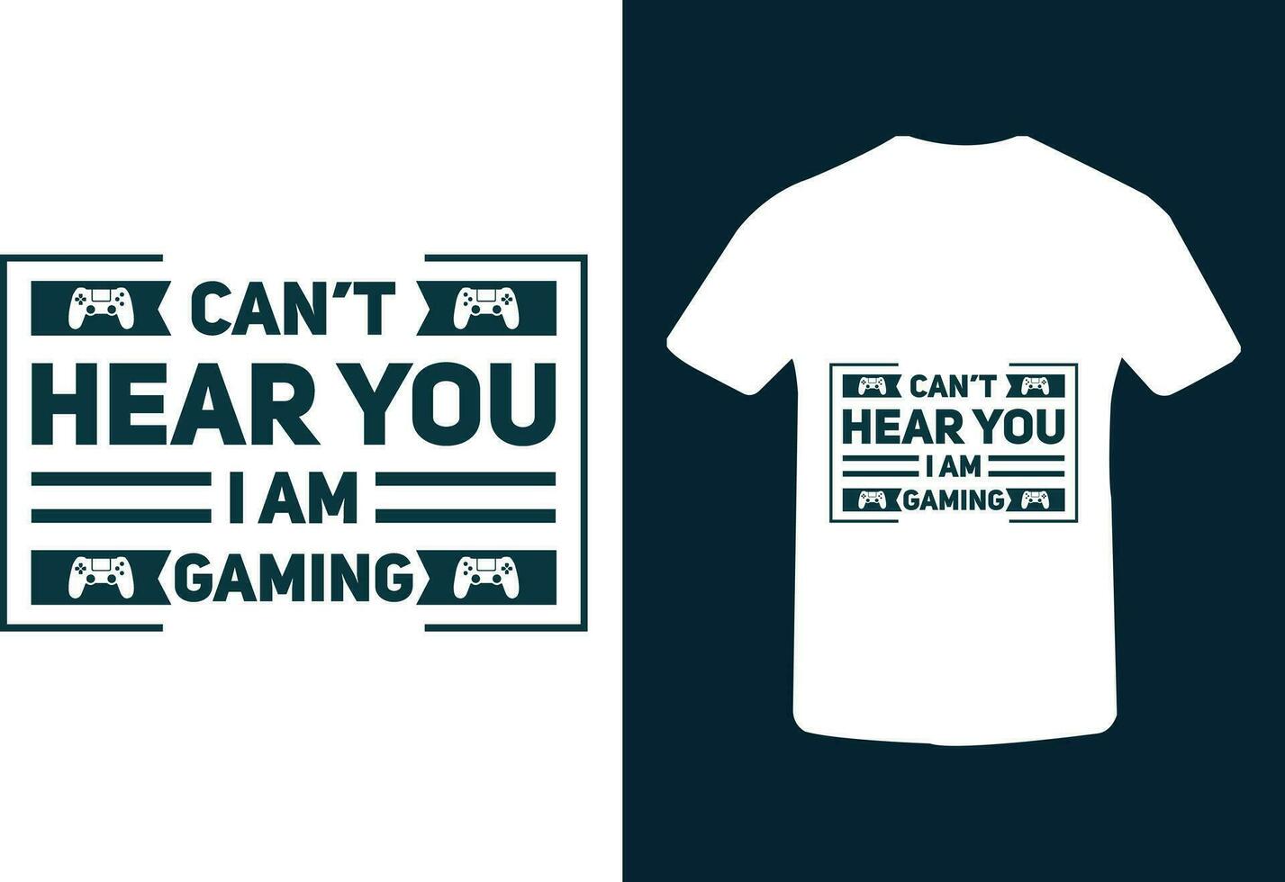 Gaming t shirt design, typography gamer t shirt design vector