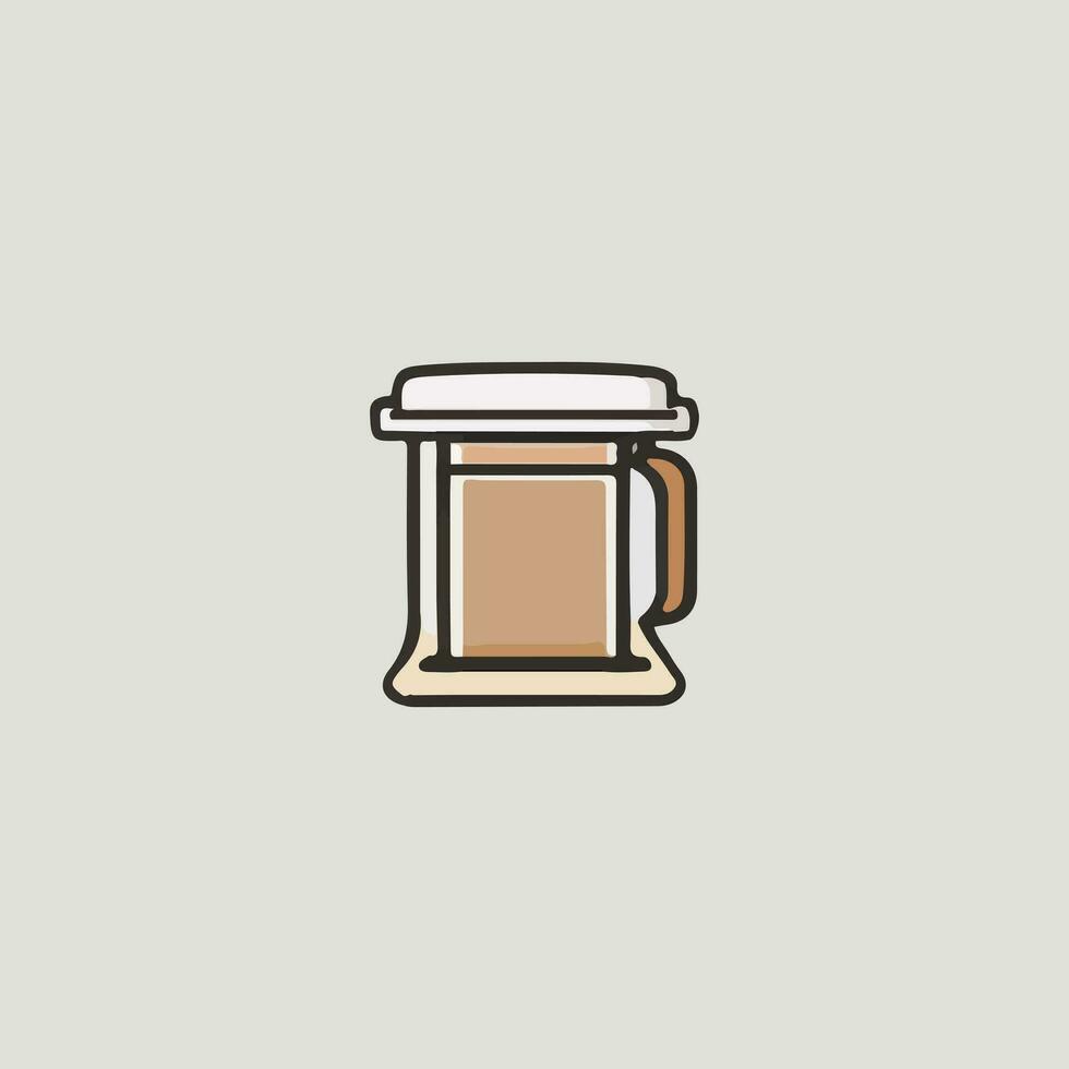 Coffee cup Flat icon illustration vector