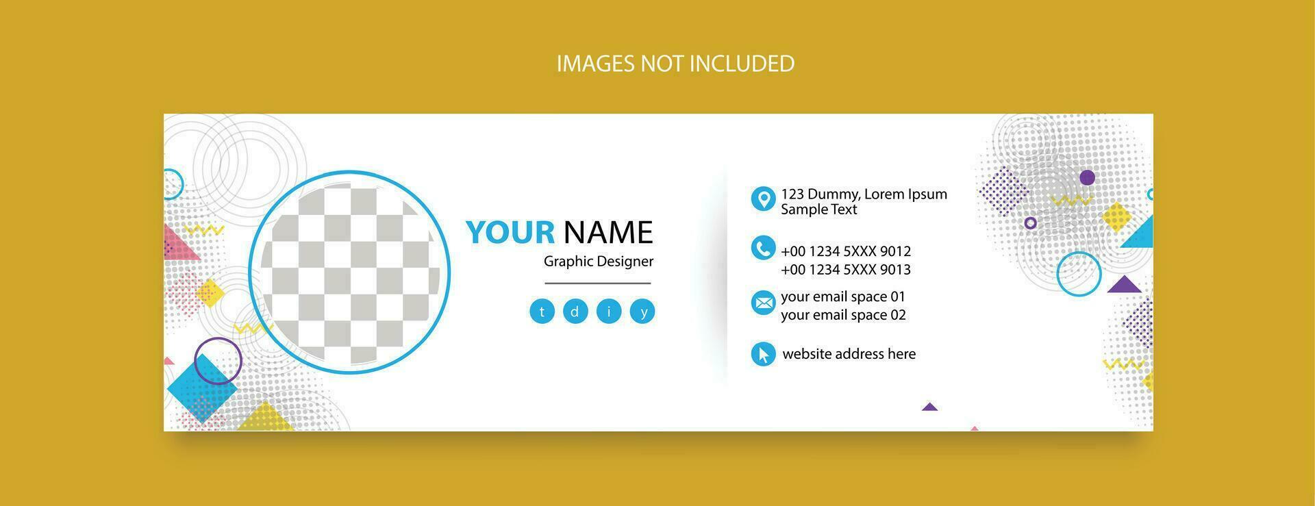email footer template design for business promotional vector
