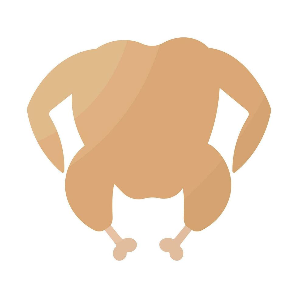 chicken whole fresh kitchen cook icon element vector