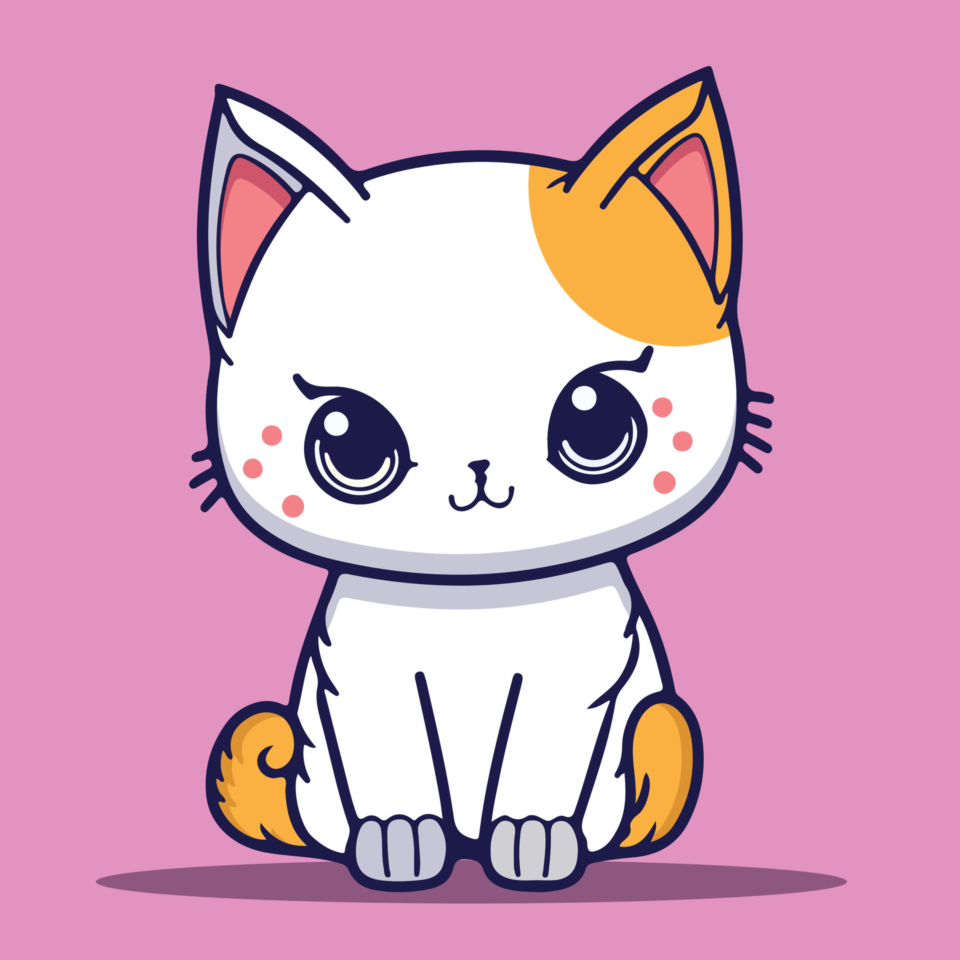 Angry Cat, Cute Kitten, Ready To Fight, Cartoon Chibi Style, Generative AI  Stock Illustration - Illustration of friendship, characters: 280974758