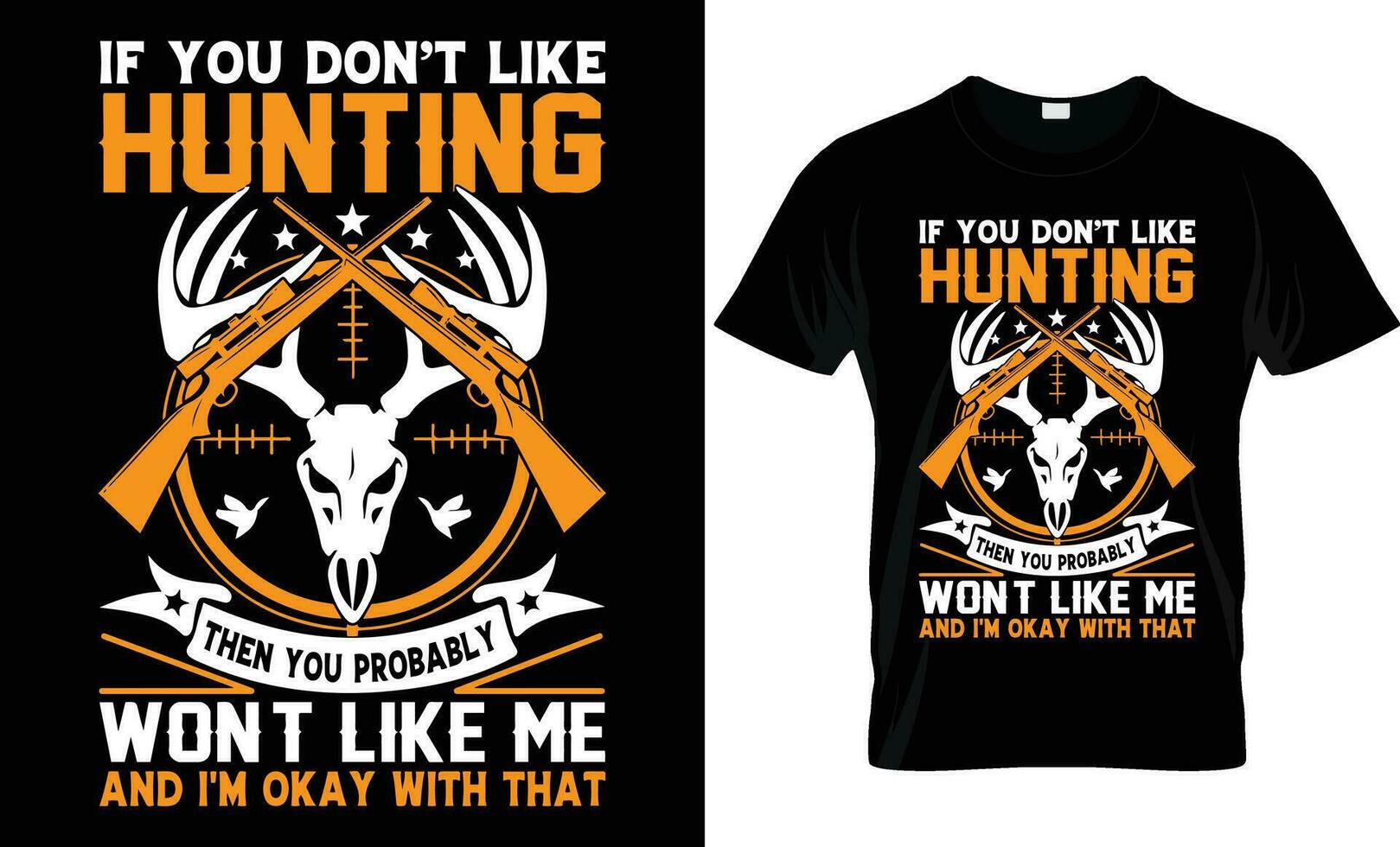 Hunting Engineer T-shirt Design Vector-Hunting vector. Hunting t-shirt grunge. Deer, rifle, mountain. vector