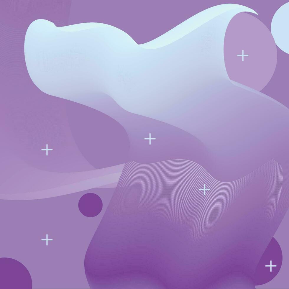 Abstract background with wave and bubble style vector