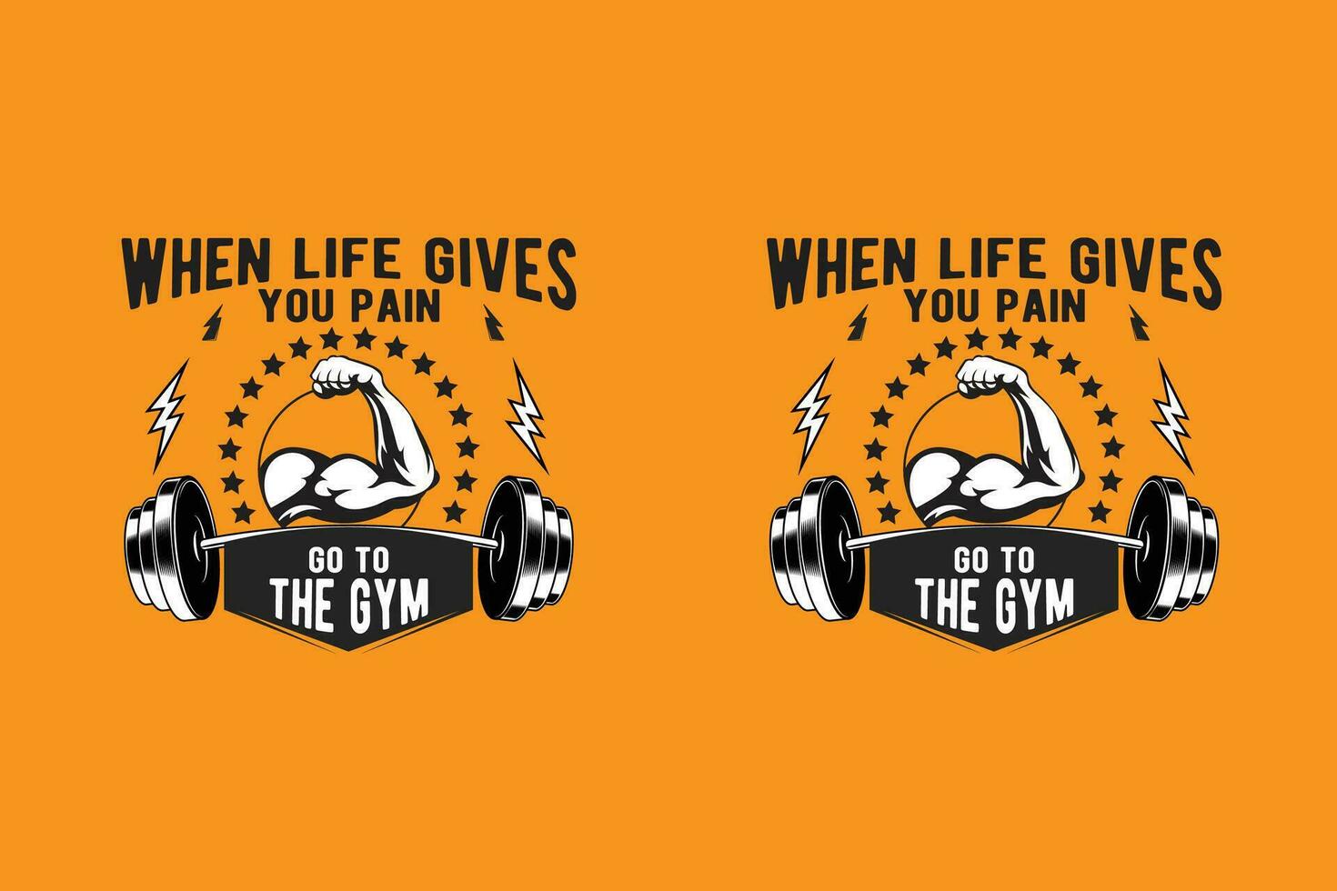 GYM T-Shirt Design vector
