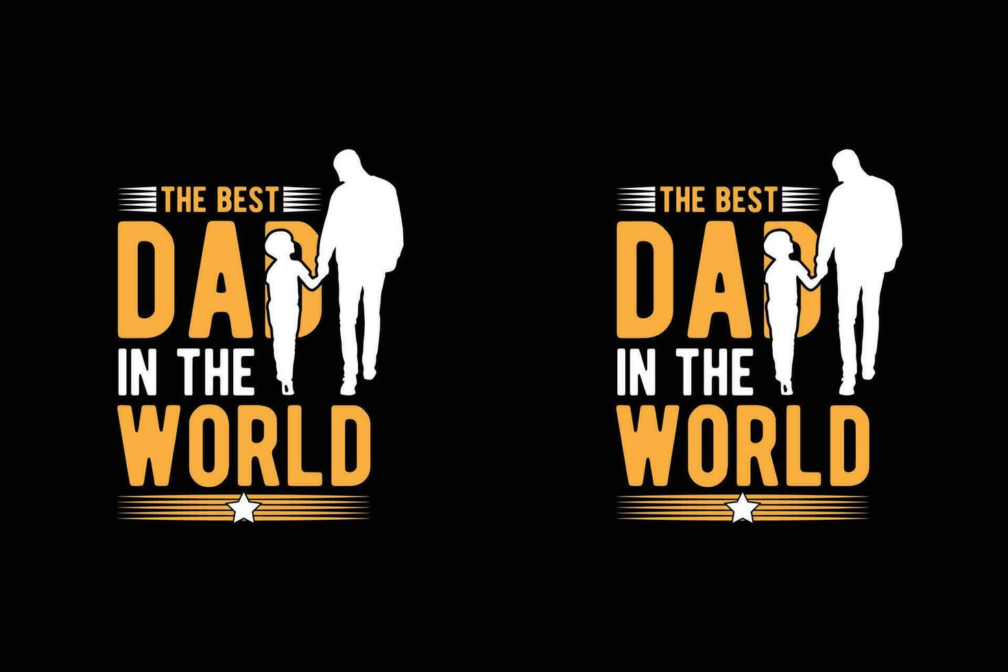 Fathers T-Shirt Design vector