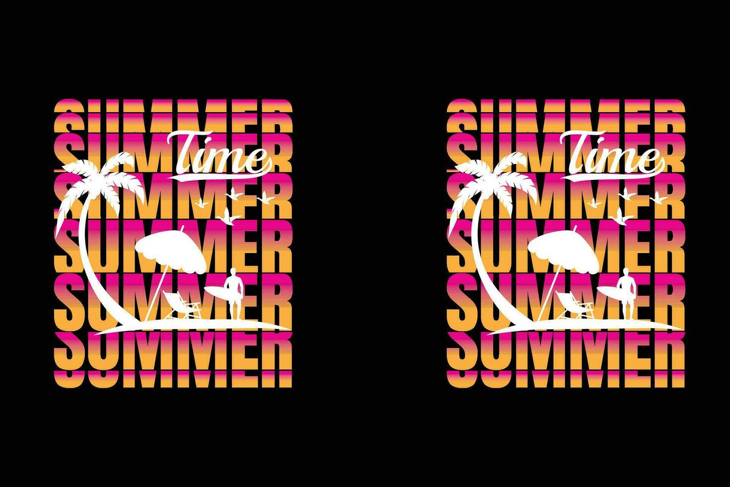 Summer T-Shirt Design vector