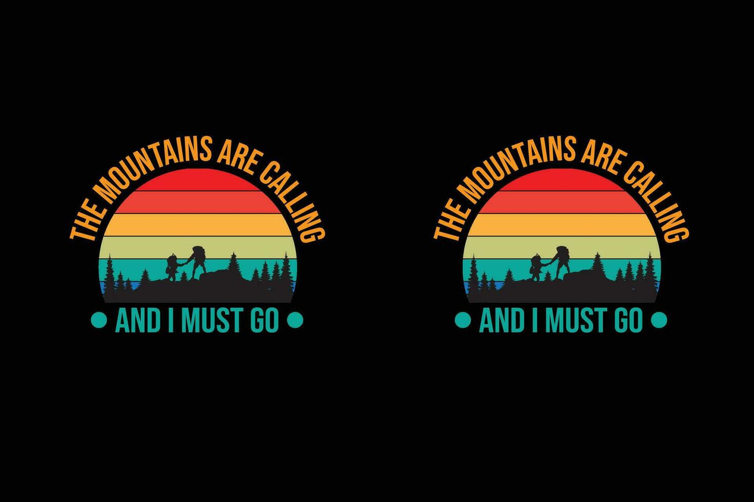 Outdoor T-Shirt Design vector
