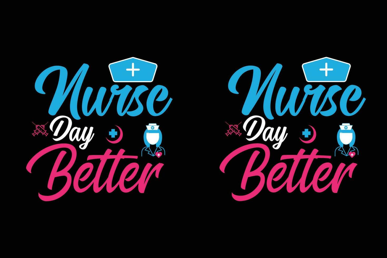 Nurse t shirt design vector