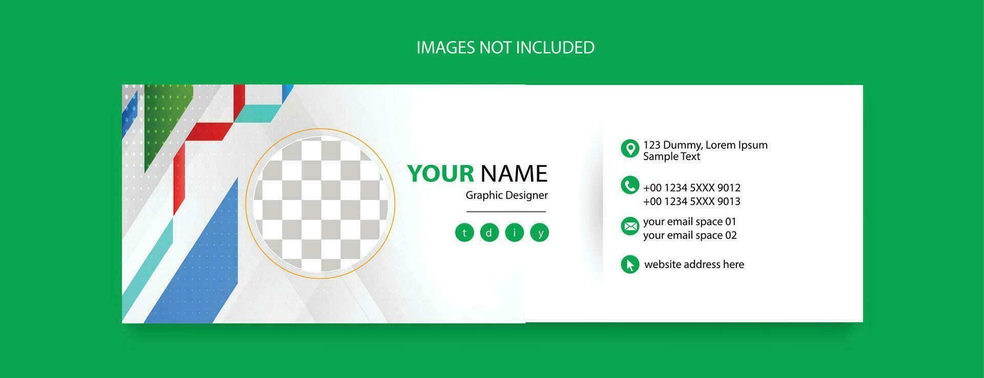 email footer template design for business promotional vector