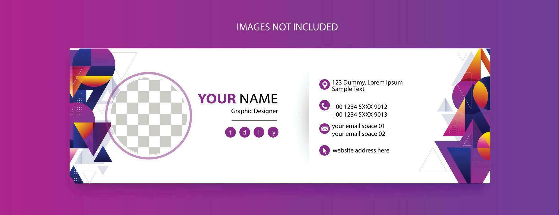 email footer template design for business promotional vector