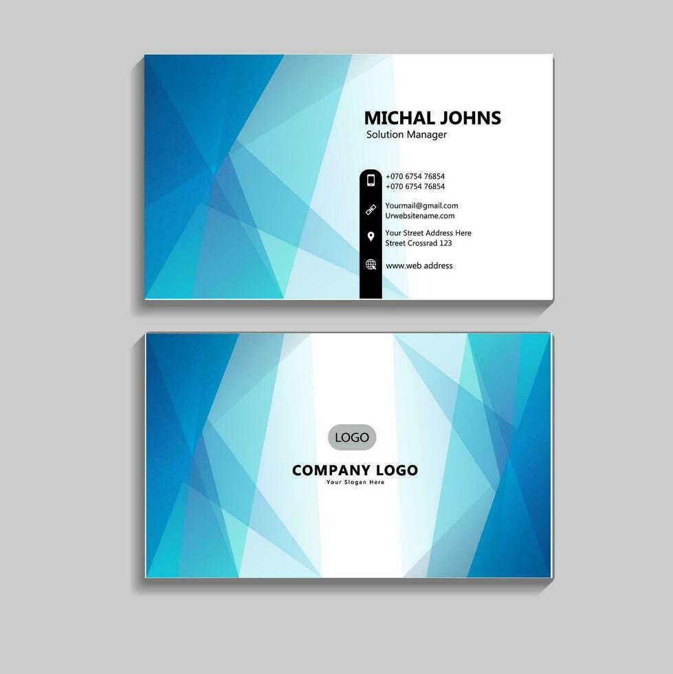 Business card set creative and clean business card template vector