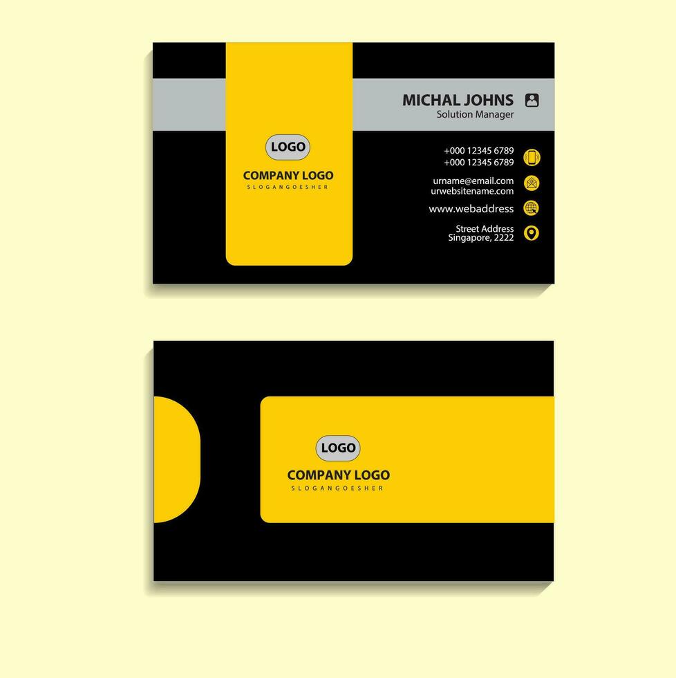 Business card set creative and clean business card template vector