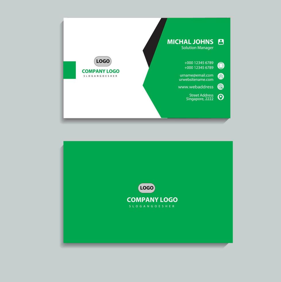 Business card set creative and clean business card template vector