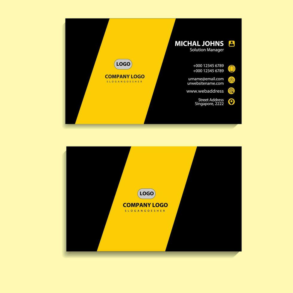 Business card set creative and clean business card template vector