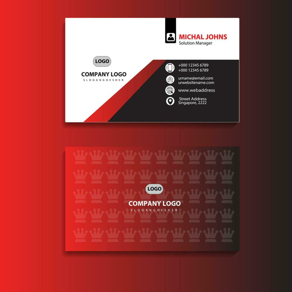 Business card set creative and clean business card template vector