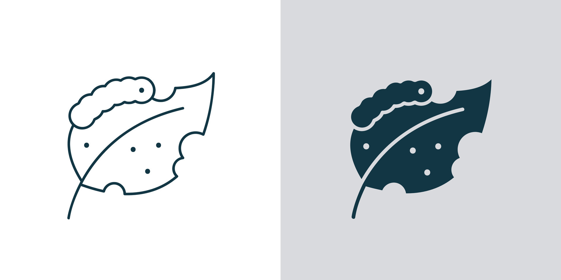 caterpillar eating a leaf icon vector 25386289 Vector Art at Vecteezy