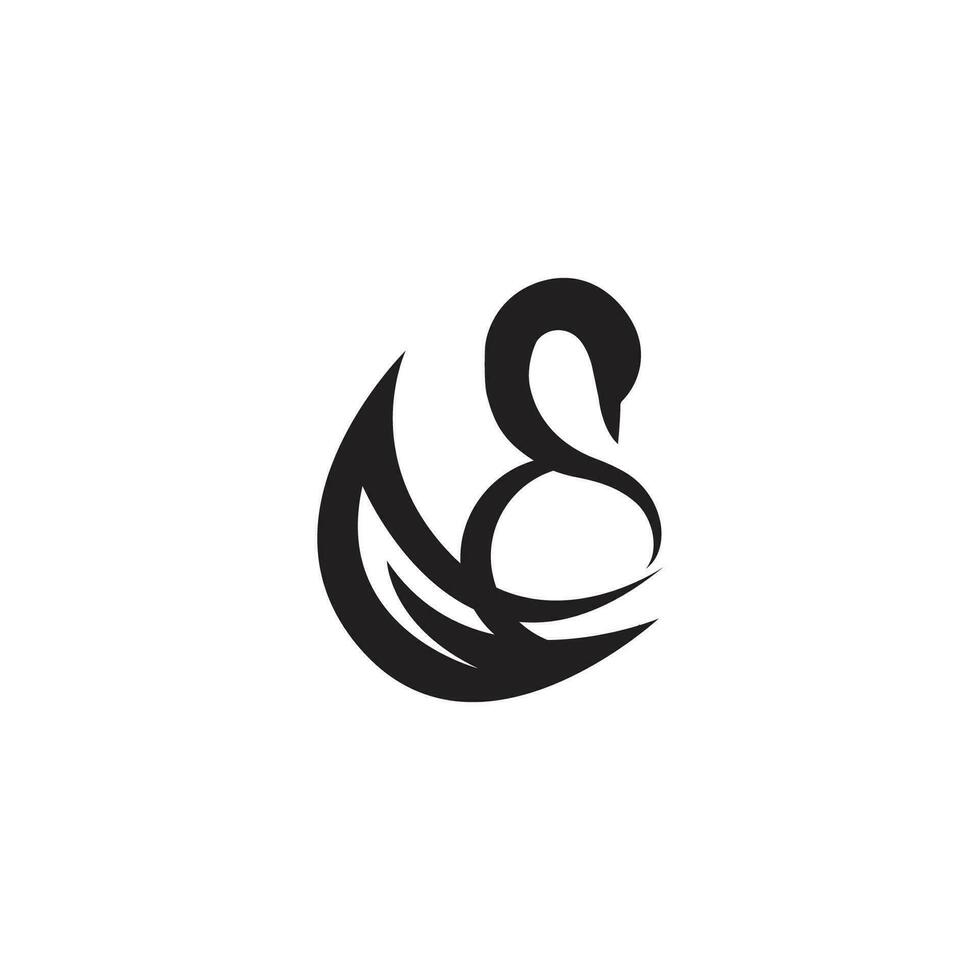 Swan logo and symbol images illustration design vector