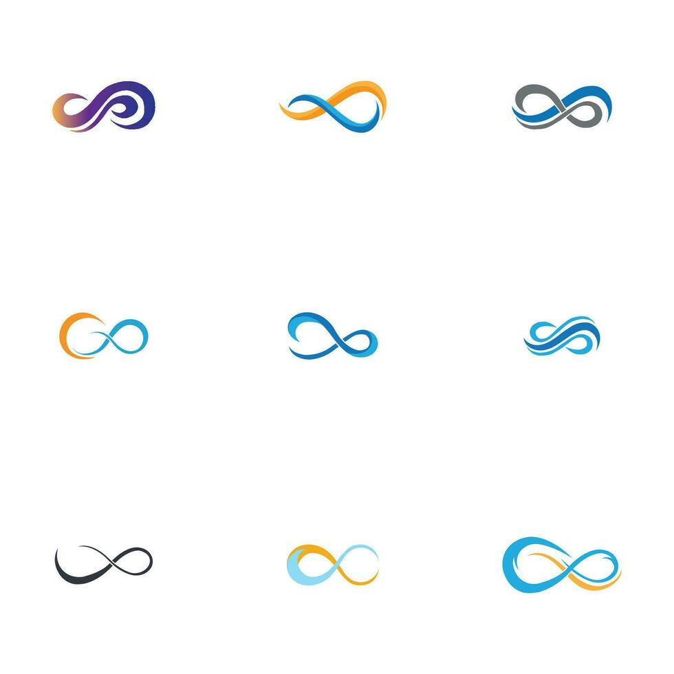 infinity logo and symbol vector