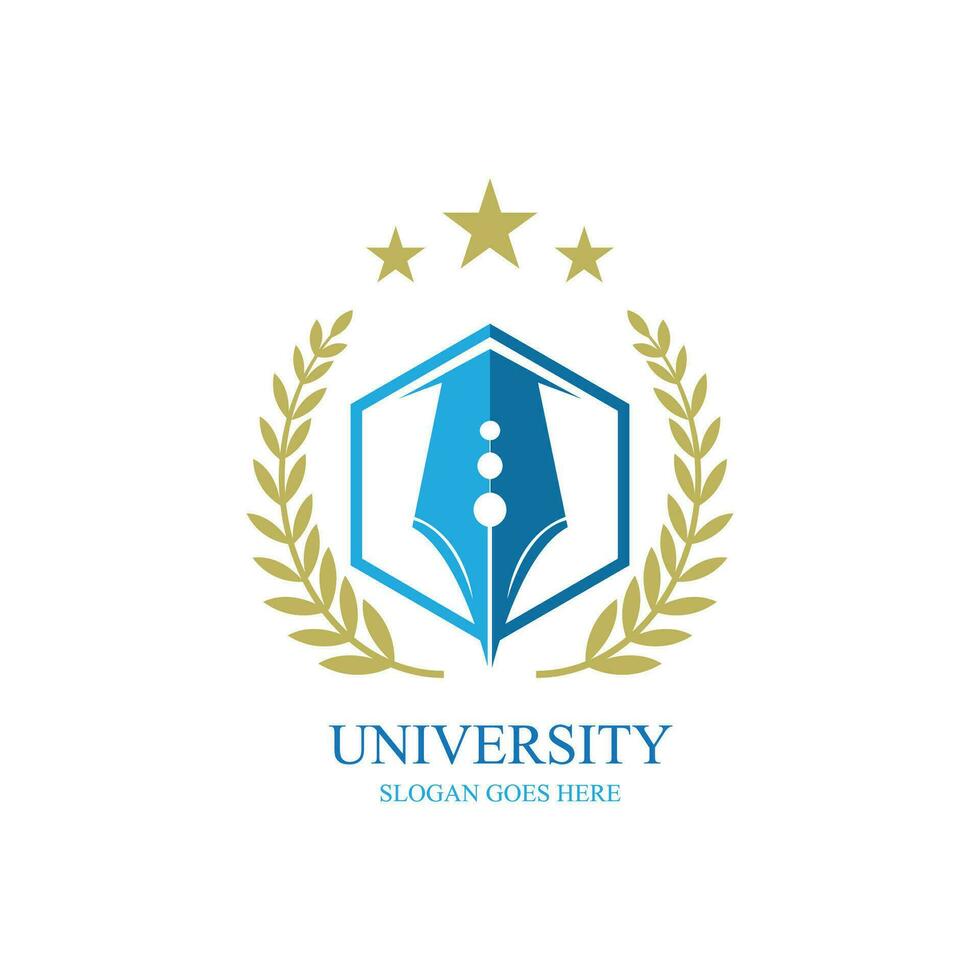 iconos vectoriales universitarios y académicos. emblemas o escudos establecidos para los graduados de educación secundaria en ciencias marítimas o derecho. cintas e insignias de sombrero de soltero, corona de laurel, plantilla de logotipo vectorial vector