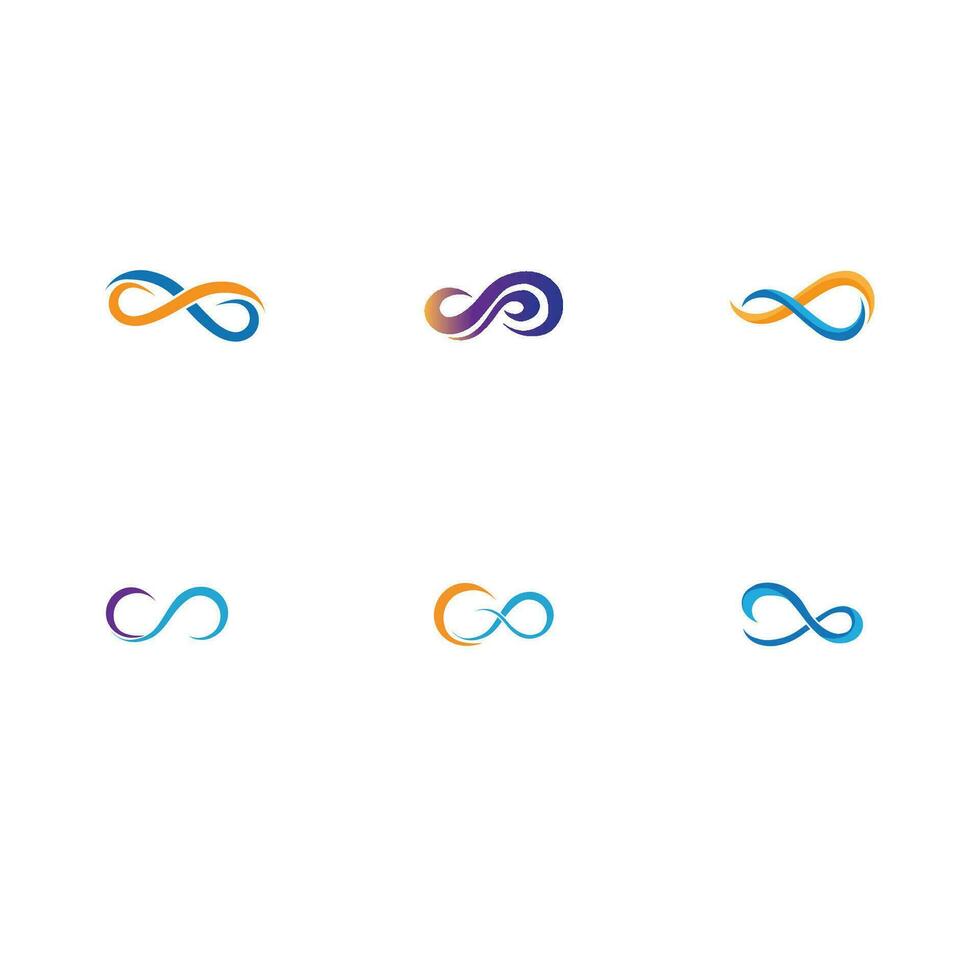 infinity logo and symbol vector