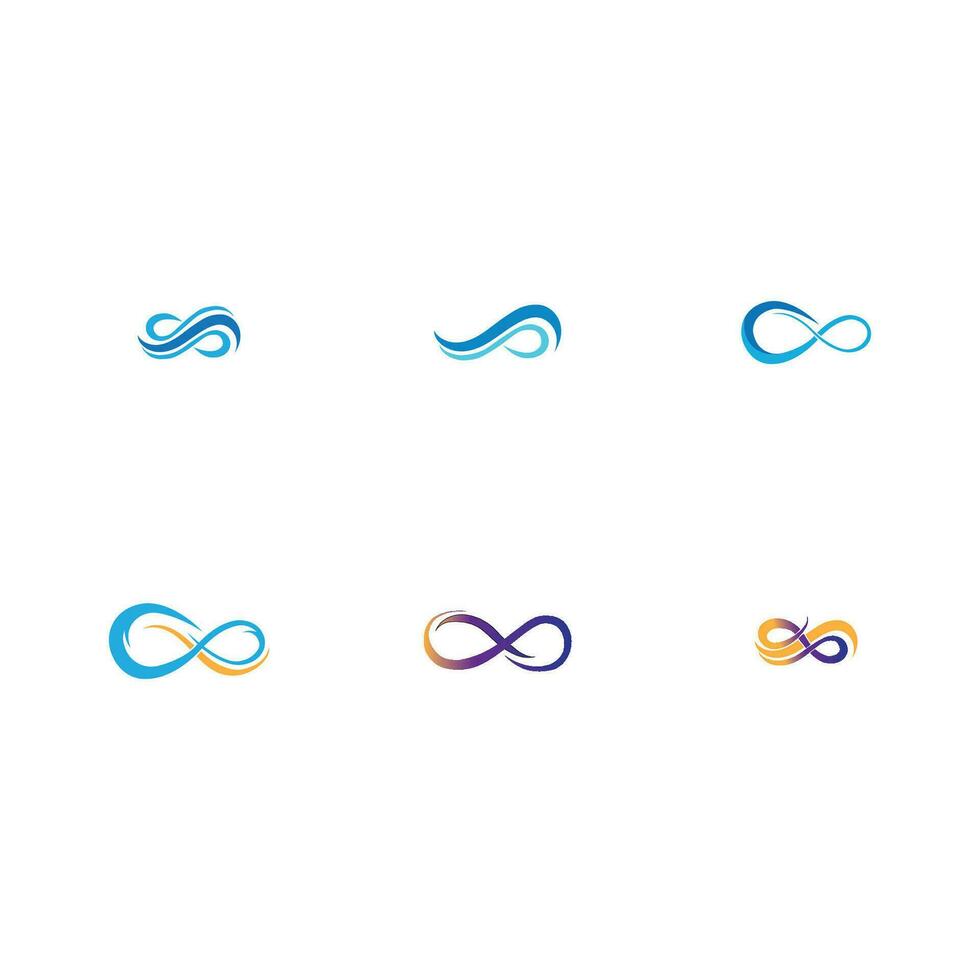 infinity logo and symbol vector