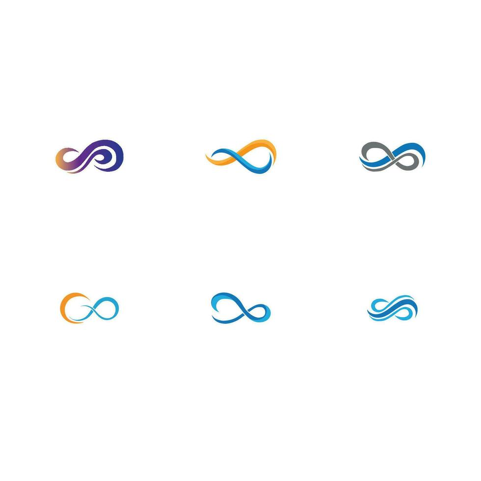 infinity logo and symbol vector