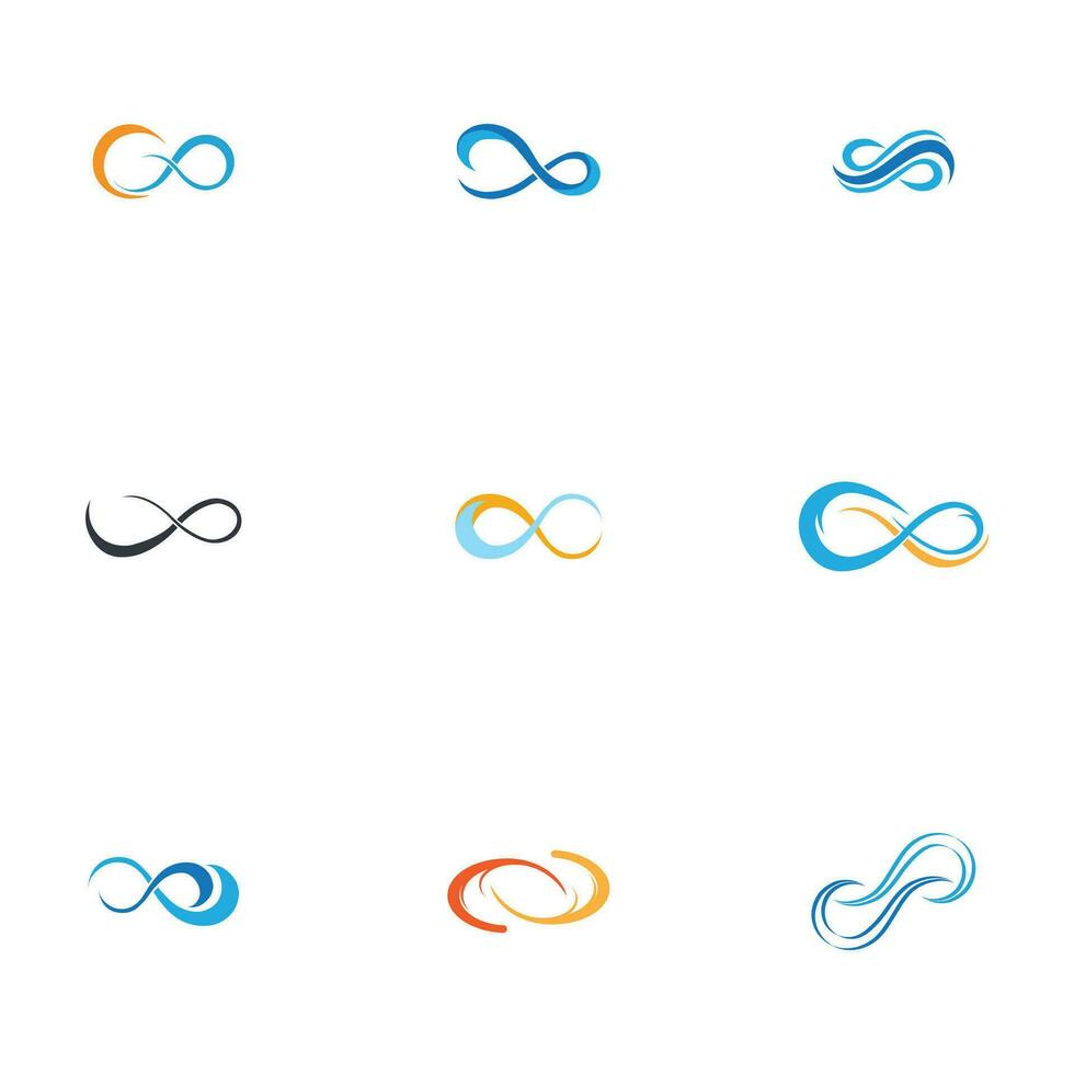 infinity logo and symbol vector