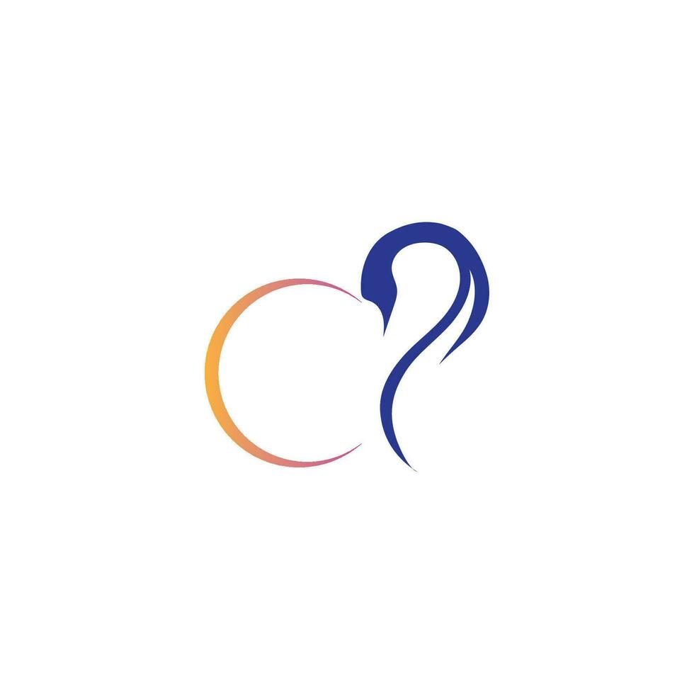 Swan logo and symbol images illustration design vector