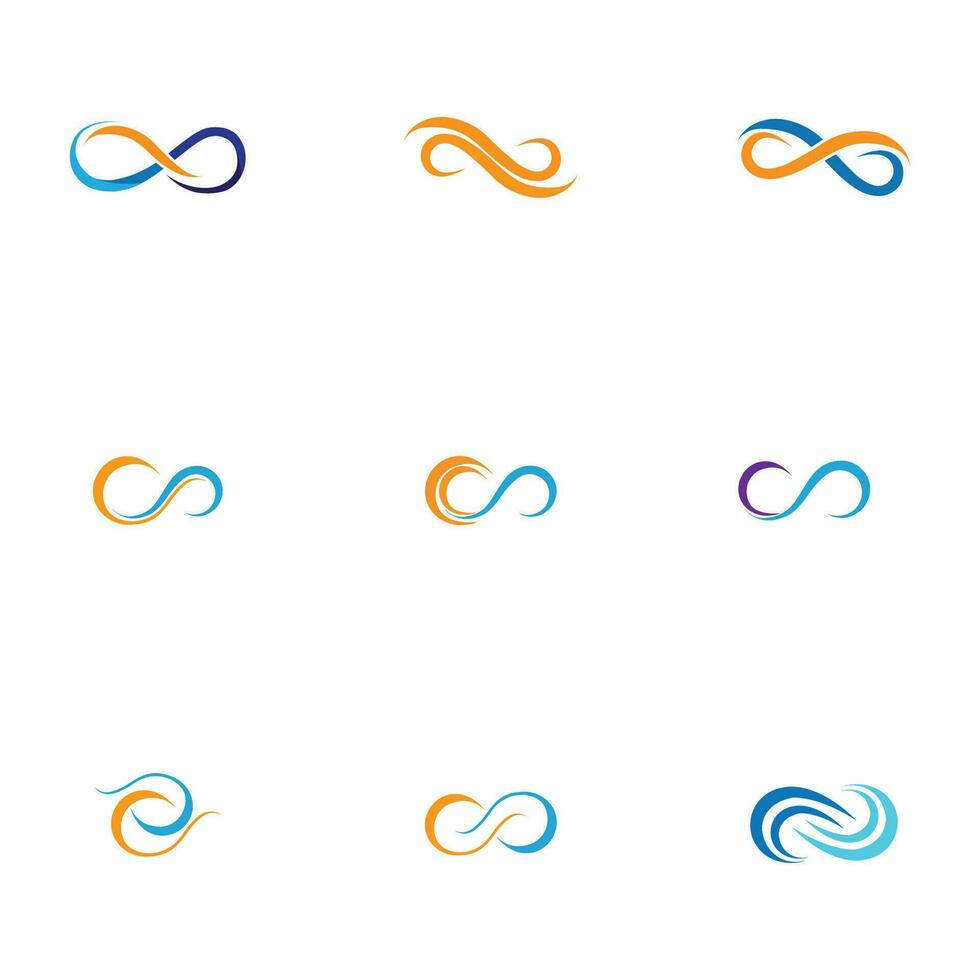 infinity logo and symbol vector