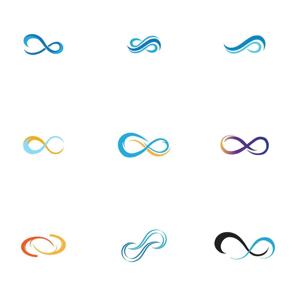 infinity logo and symbol vector