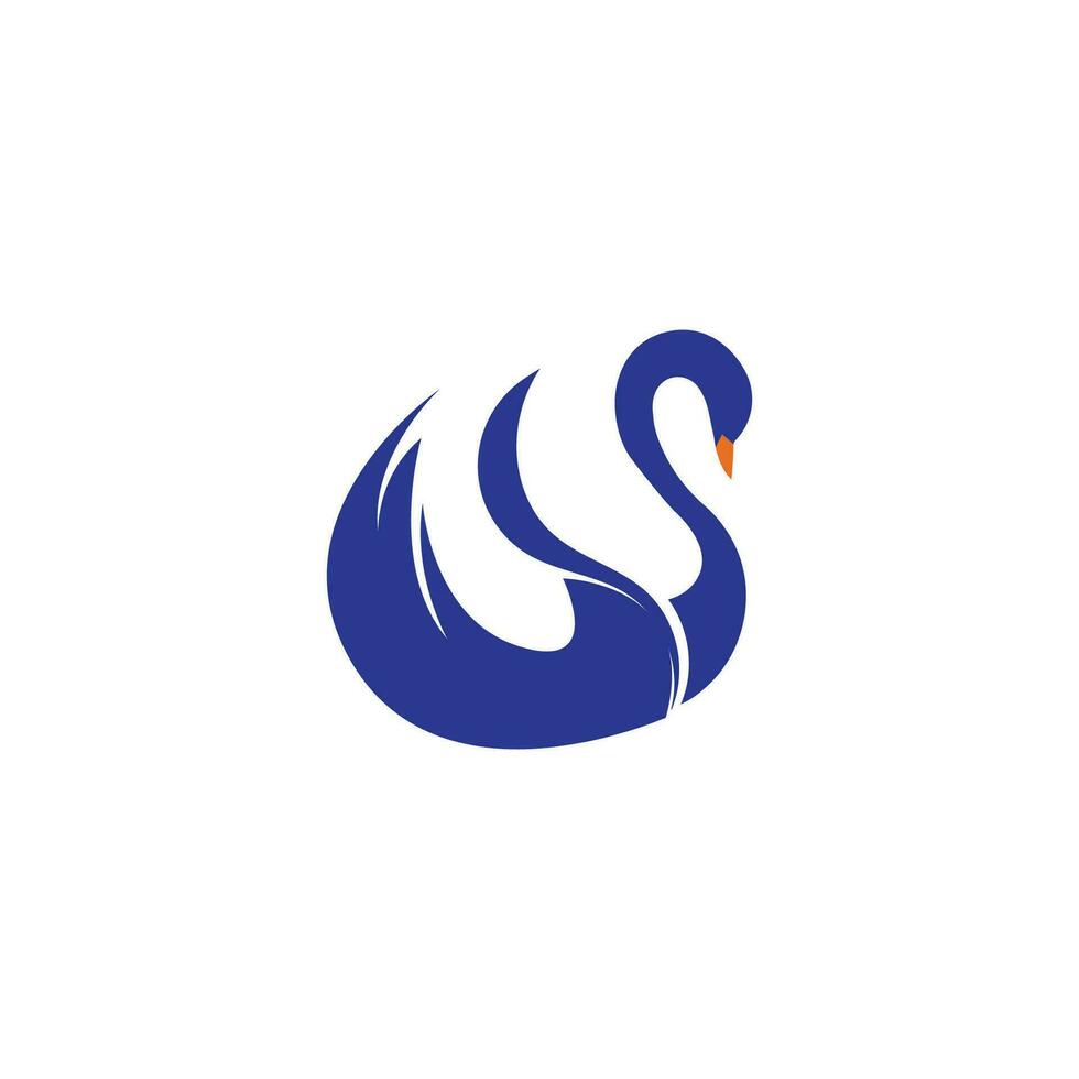 Swan logo and symbol images illustration design vector