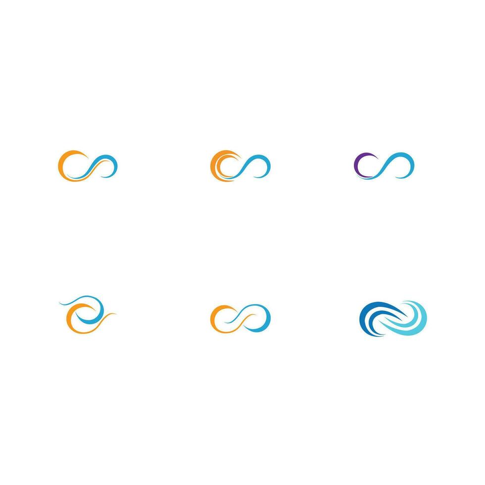 infinity logo and symbol vector