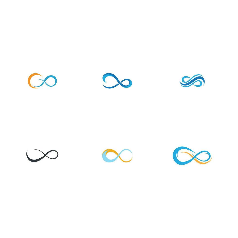 infinity logo and symbol vector