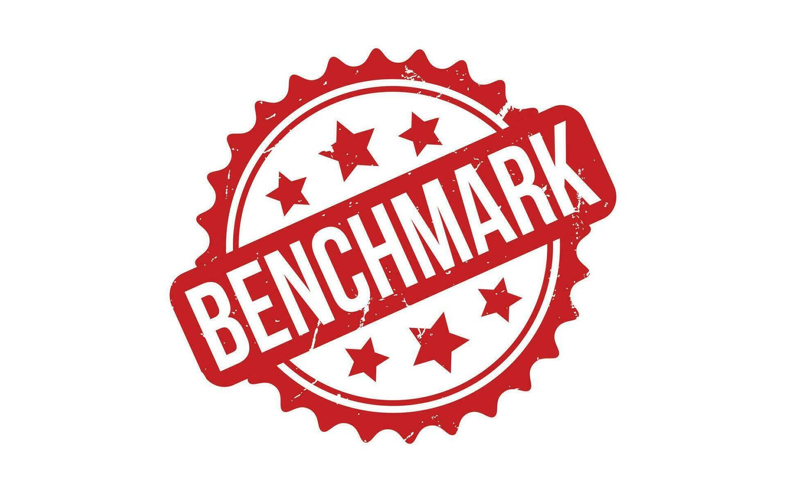 Benchmark Rubber Stamp Seal Vector