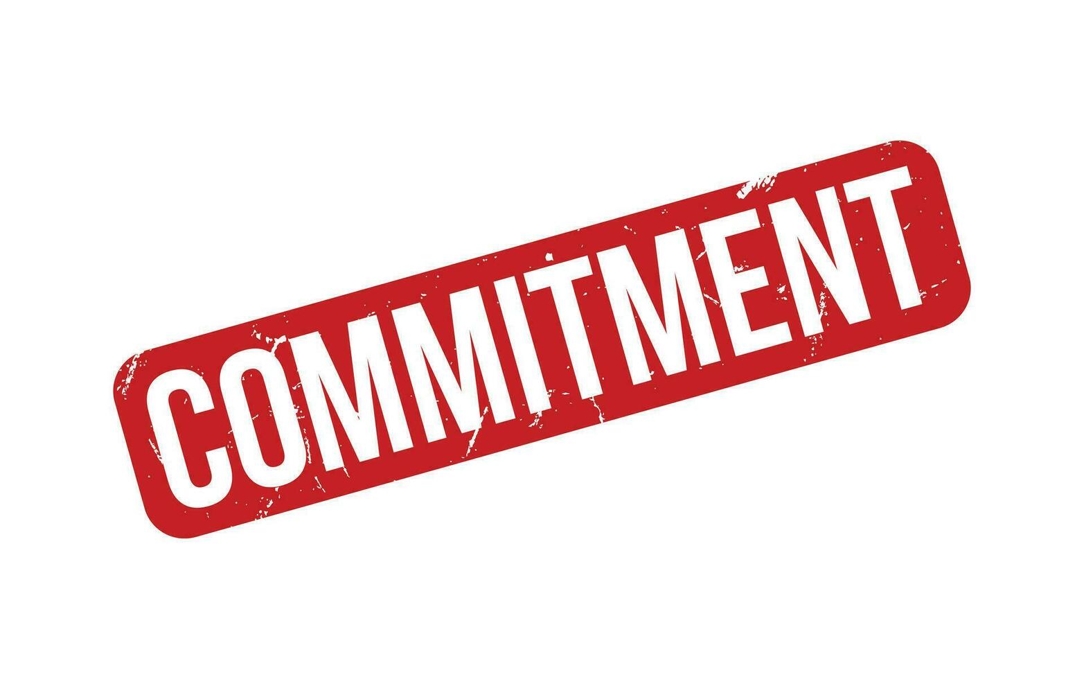 Commitment rubber grunge stamp seal vector
