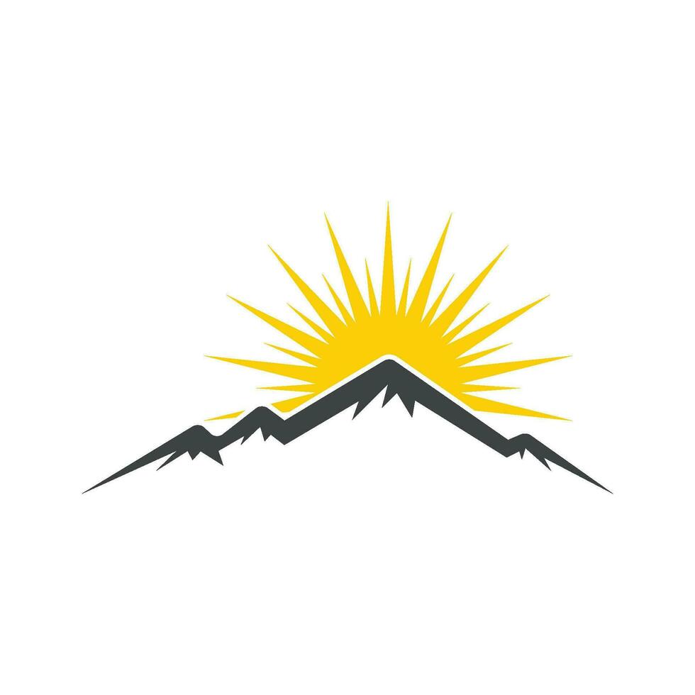 Mountain japan Vector icon design illustration Template