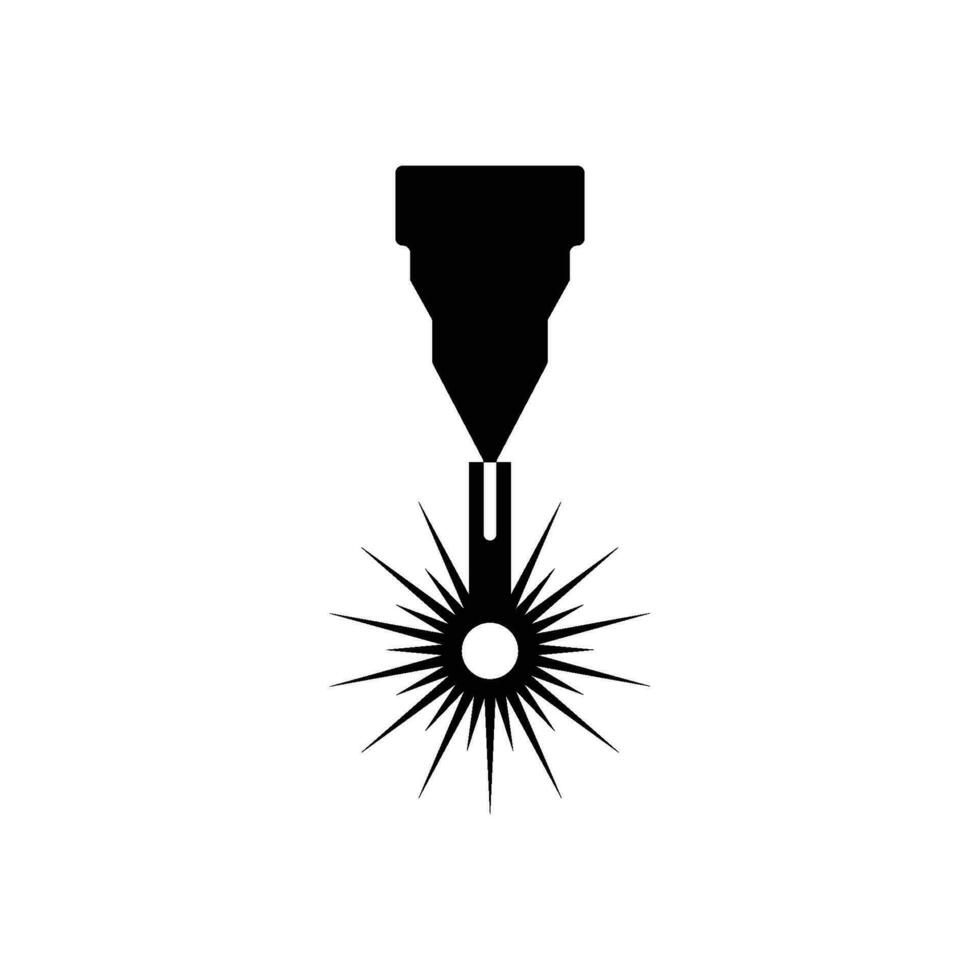 The illustration consists of a laser cutting vector