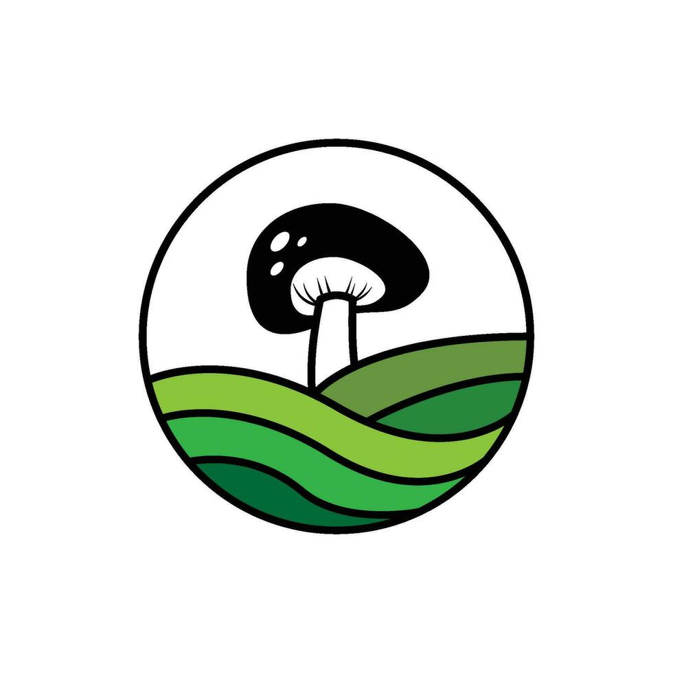 mushroom icon vector illustration design template