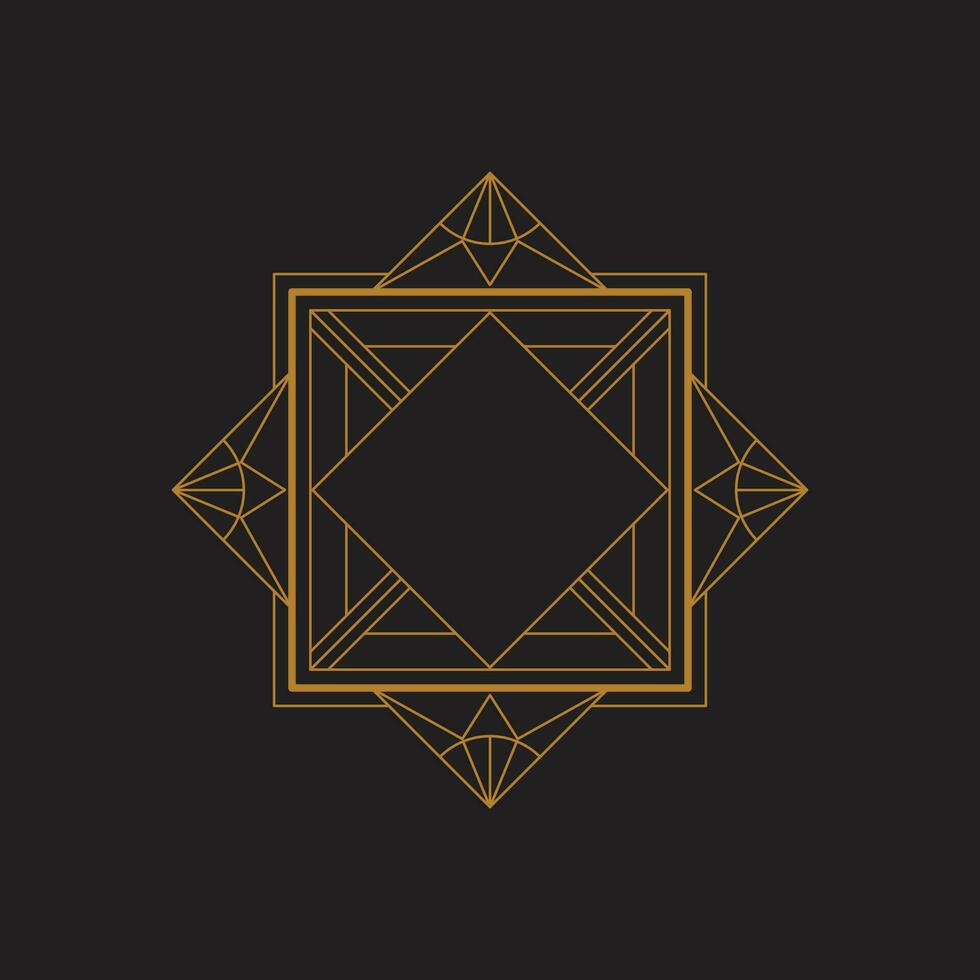 Art Deco vector illustration design template