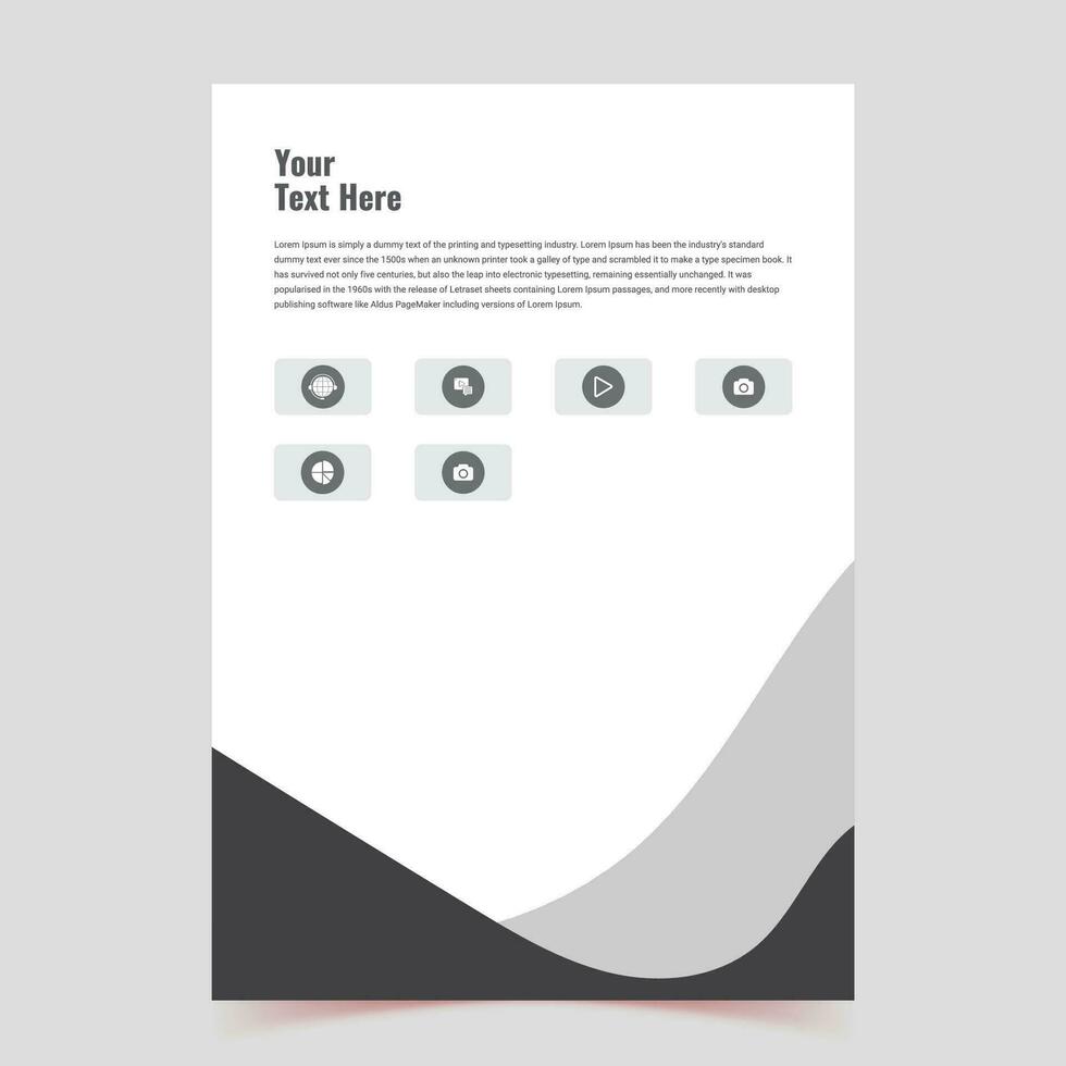 limpiar folleto modelo con minimalista concepto y moderno estilo utilizar para negocio propuesta y anual informe, vector diseño, volantes, libro cubrir diseño