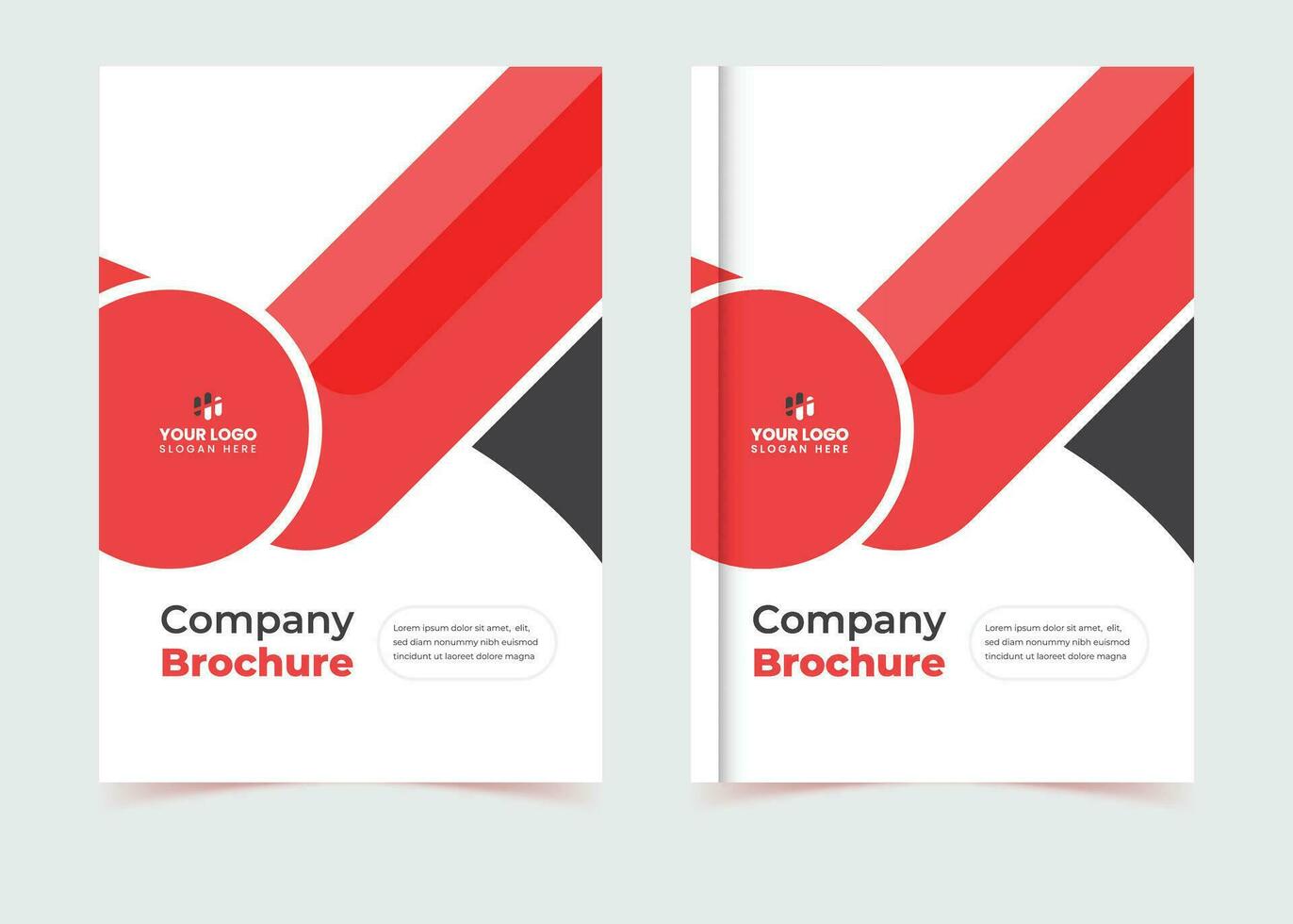 Company profile, brochure, template design, company profile template, report, multipage, annual, cover design, banner vector