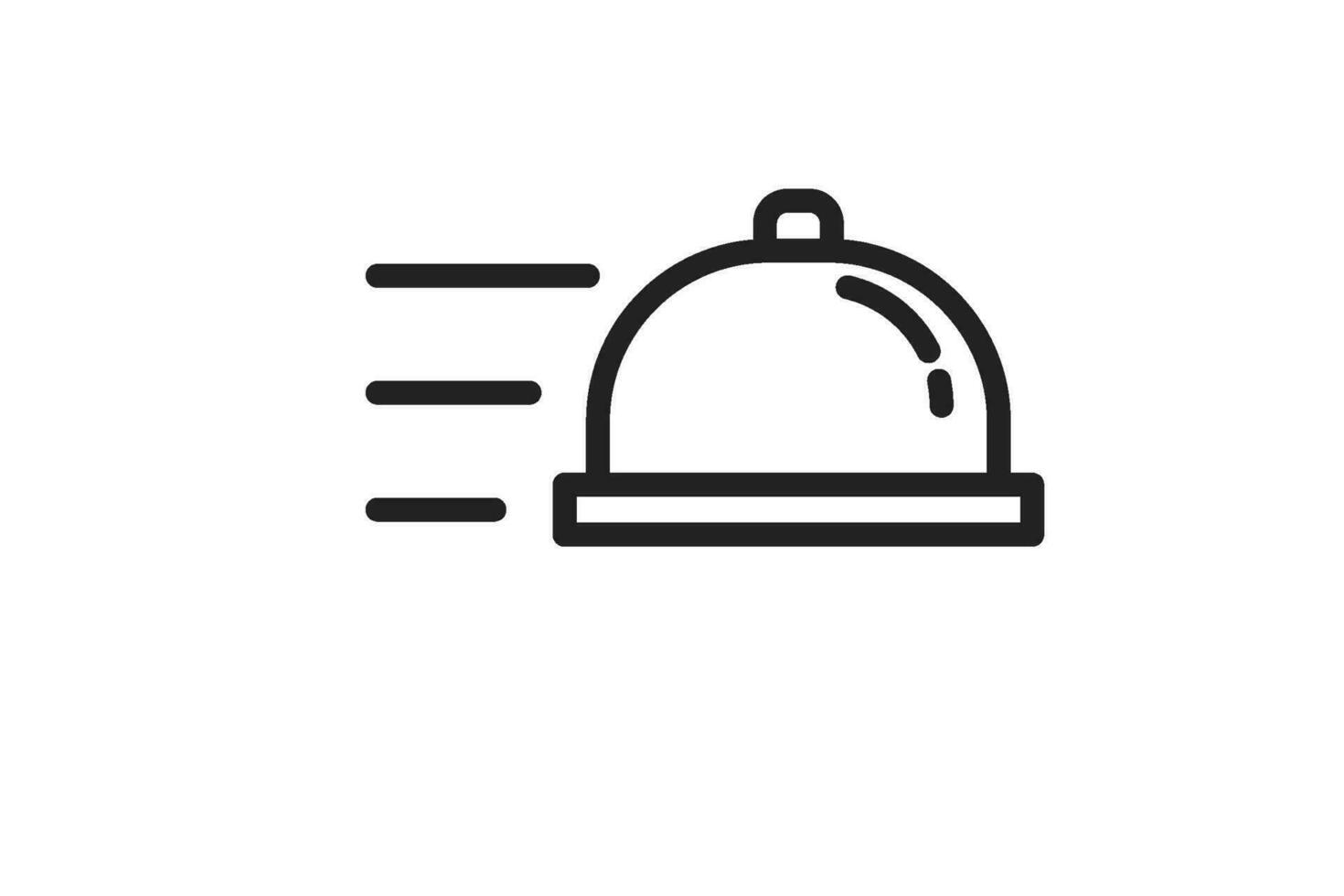 food service outline icon vector
