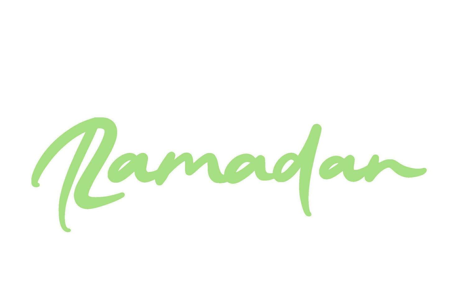ramadan lettering signature art illustration vector