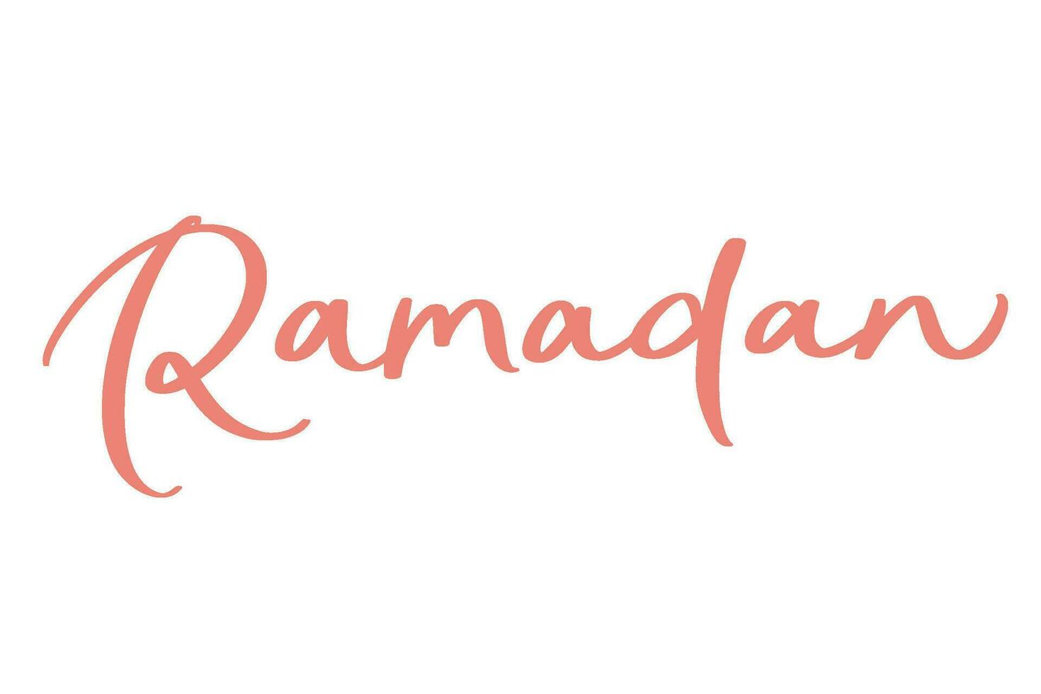 ramadan lettering signature art illustration vector