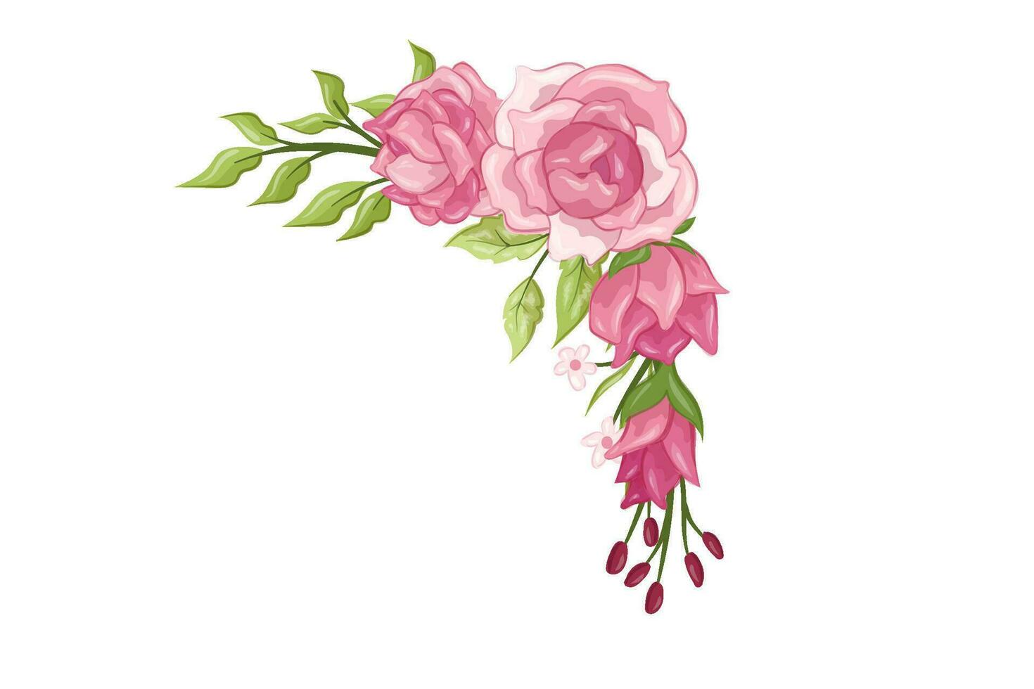 flower bouqet art illustration vector