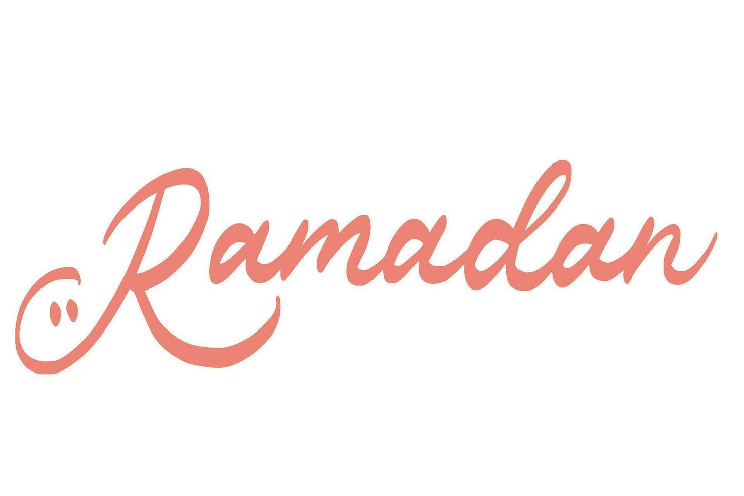 ramadan lettering art illustration vector