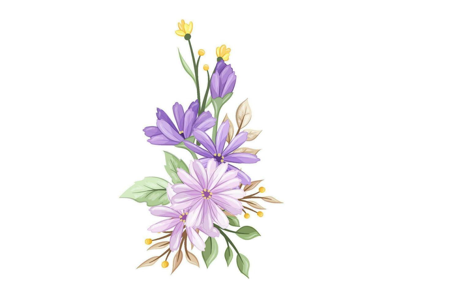 flower bouqet art illustration vector