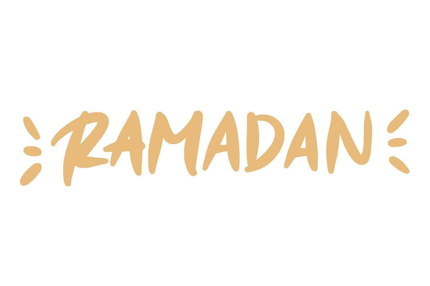 ramadhan lettering signature art illustration vector